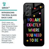 Magical Words Glass Case for Samsung Galaxy F34 5G