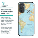 Travel Map Glass Case for Samsung Galaxy F34 5G