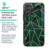 Abstract Green Glass Case For Samsung Galaxy F34 5G