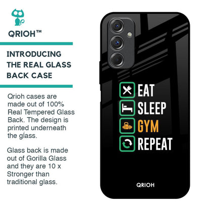 Daily Routine Glass Case for Samsung Galaxy F34 5G