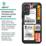 Cool Barcode Label Glass Case For Samsung Galaxy F34 5G