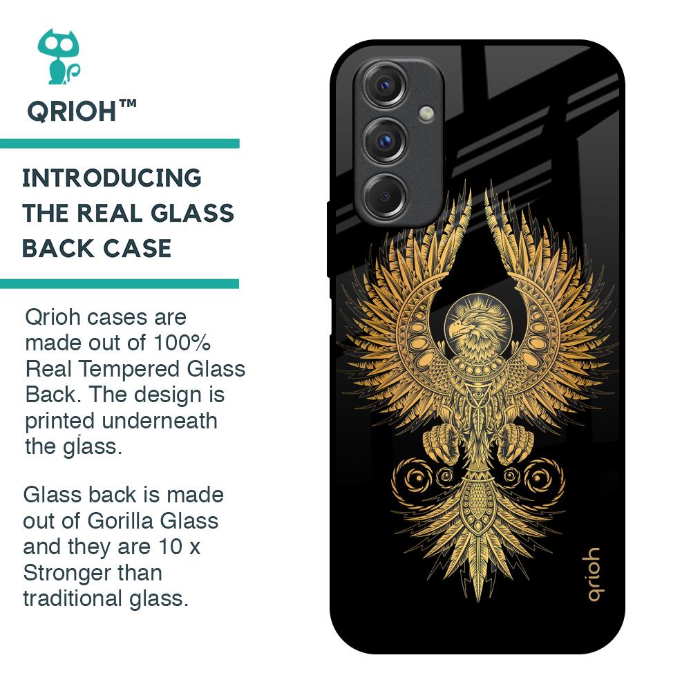 Mythical Phoenix Art Glass Case for Samsung Galaxy F34 5G