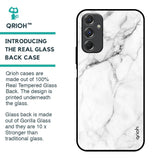 Modern White Marble Glass Case for Samsung Galaxy F34 5G