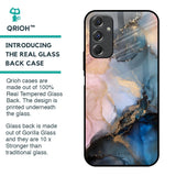 Marble Ink Abstract Glass Case for Samsung Galaxy F34 5G