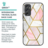 Geometrical Marble Glass Case for Samsung Galaxy F34 5G