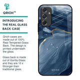 Deep Ocean Marble Glass Case for Samsung Galaxy F34 5G