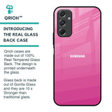 Pink Ribbon Caddy Glass Case for Samsung Galaxy F34 5G