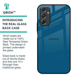 Cobalt Blue Glass Case for Samsung Galaxy F34 5G