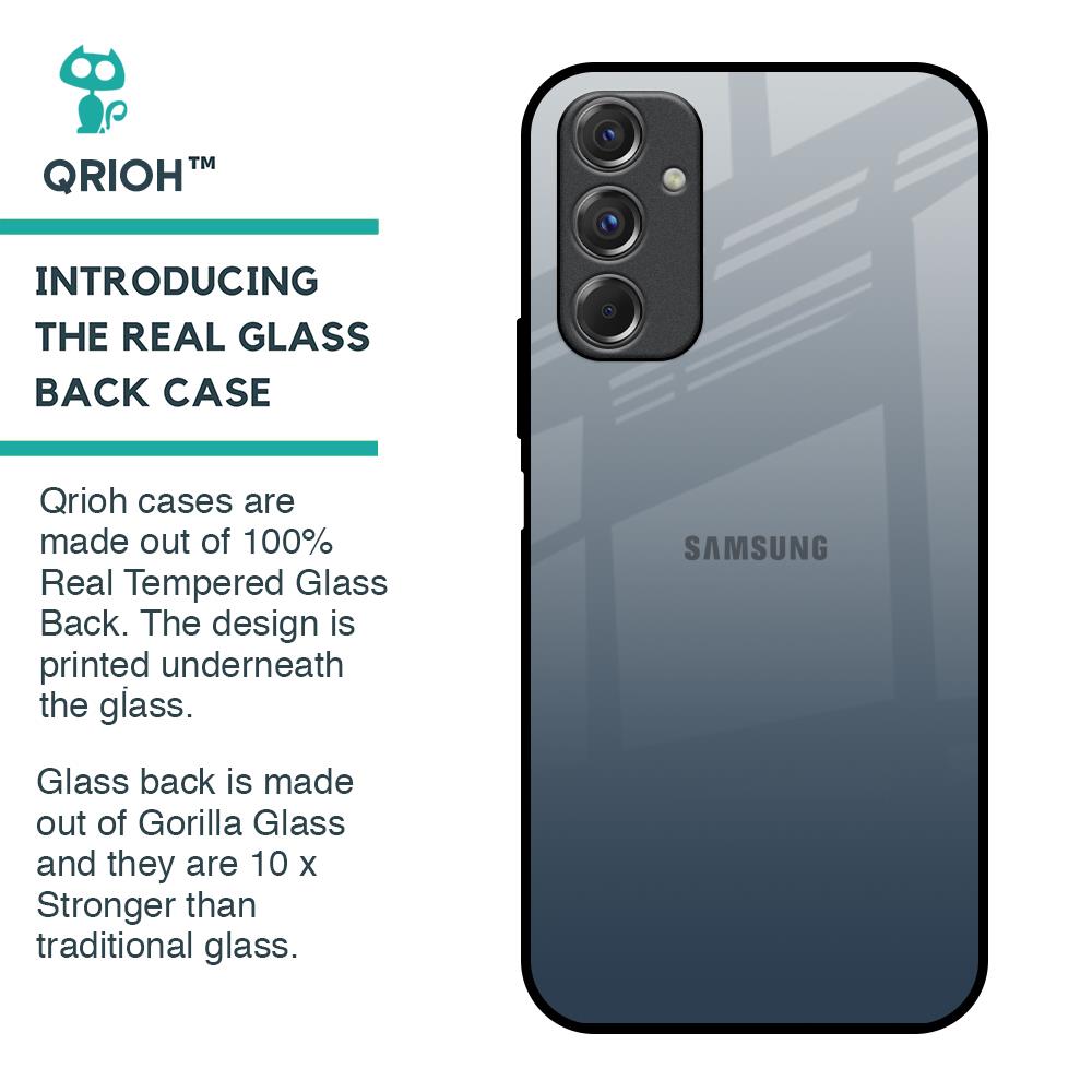 Smokey Grey Color Glass Case For Samsung Galaxy F34 5G