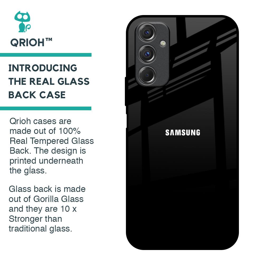 Jet Black Glass Case for Samsung Galaxy F34 5G