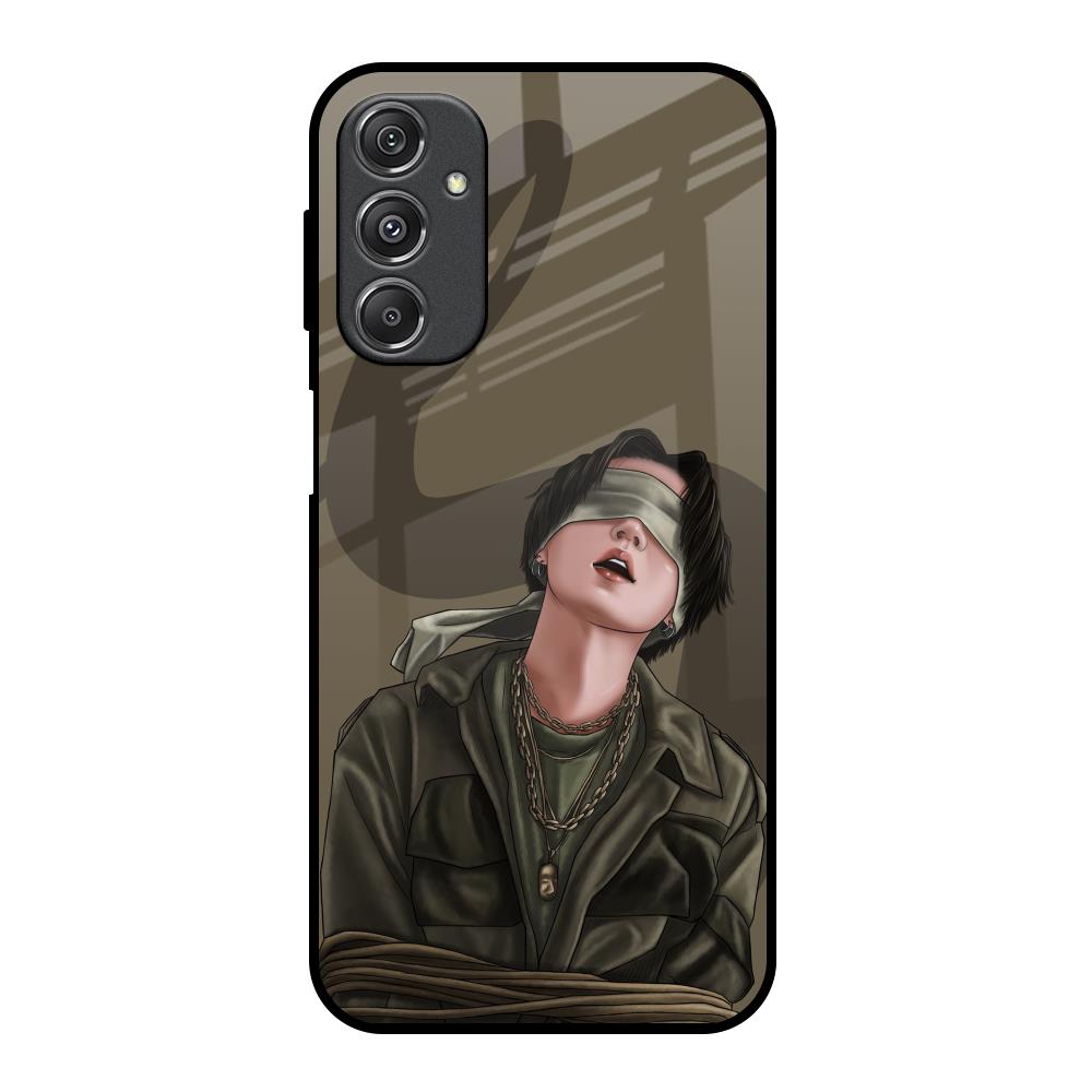 Blind Fold Samsung Galaxy M34 5G Glass Back Cover Online