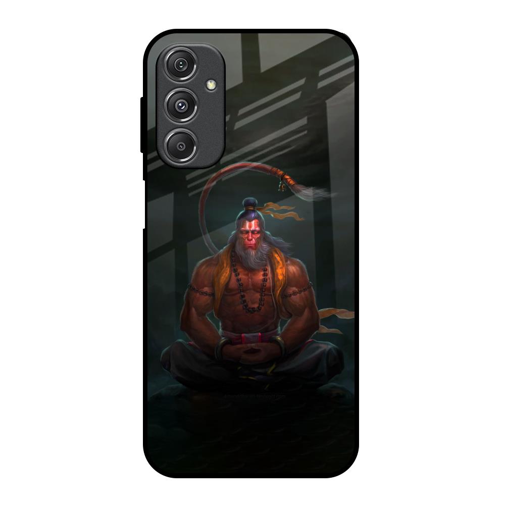 Lord Hanuman Animated Samsung Galaxy M34 5G Glass Back Cover Online