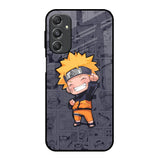 Orange Chubby Samsung Galaxy M34 5G Glass Back Cover Online