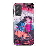 Radha Krishna Art Samsung Galaxy M34 5G Glass Back Cover Online
