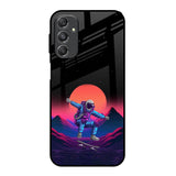 Retro Astronaut Samsung Galaxy M34 5G Glass Back Cover Online