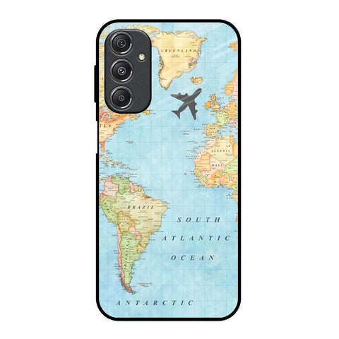 Travel Map Samsung Galaxy M34 5G Glass Back Cover Online