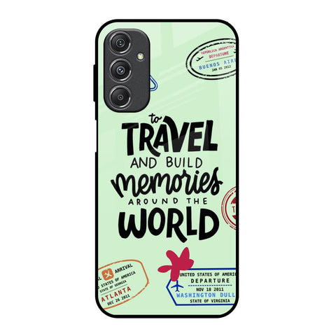 Travel Stamps Samsung Galaxy M34 5G Glass Back Cover Online