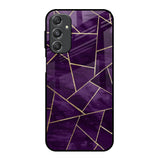 Geometric Purple Samsung Galaxy M34 5G Glass Back Cover Online