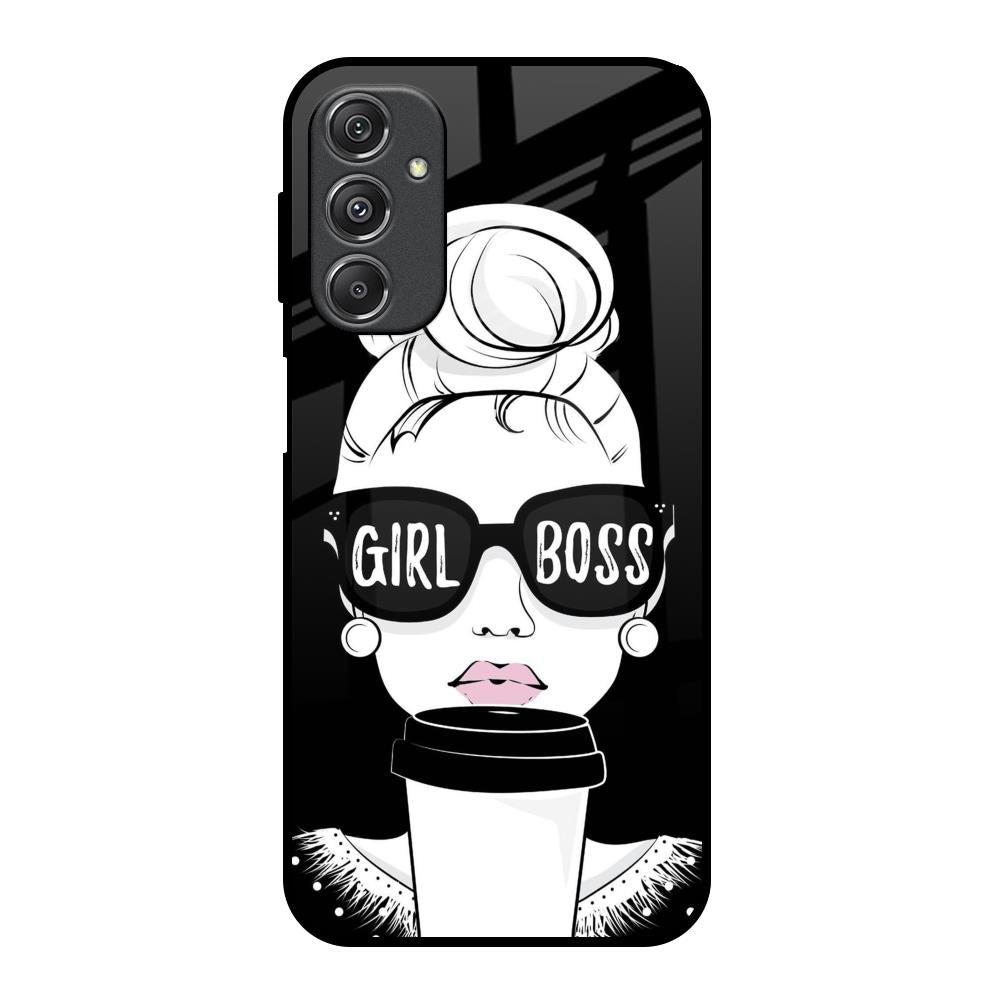 Girl Boss Samsung Galaxy M34 5G Glass Back Cover Online