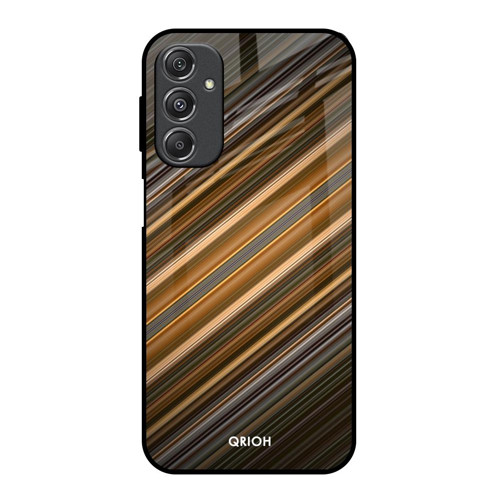 Diagonal Slash Pattern Samsung Galaxy M34 5G Glass Back Cover Online