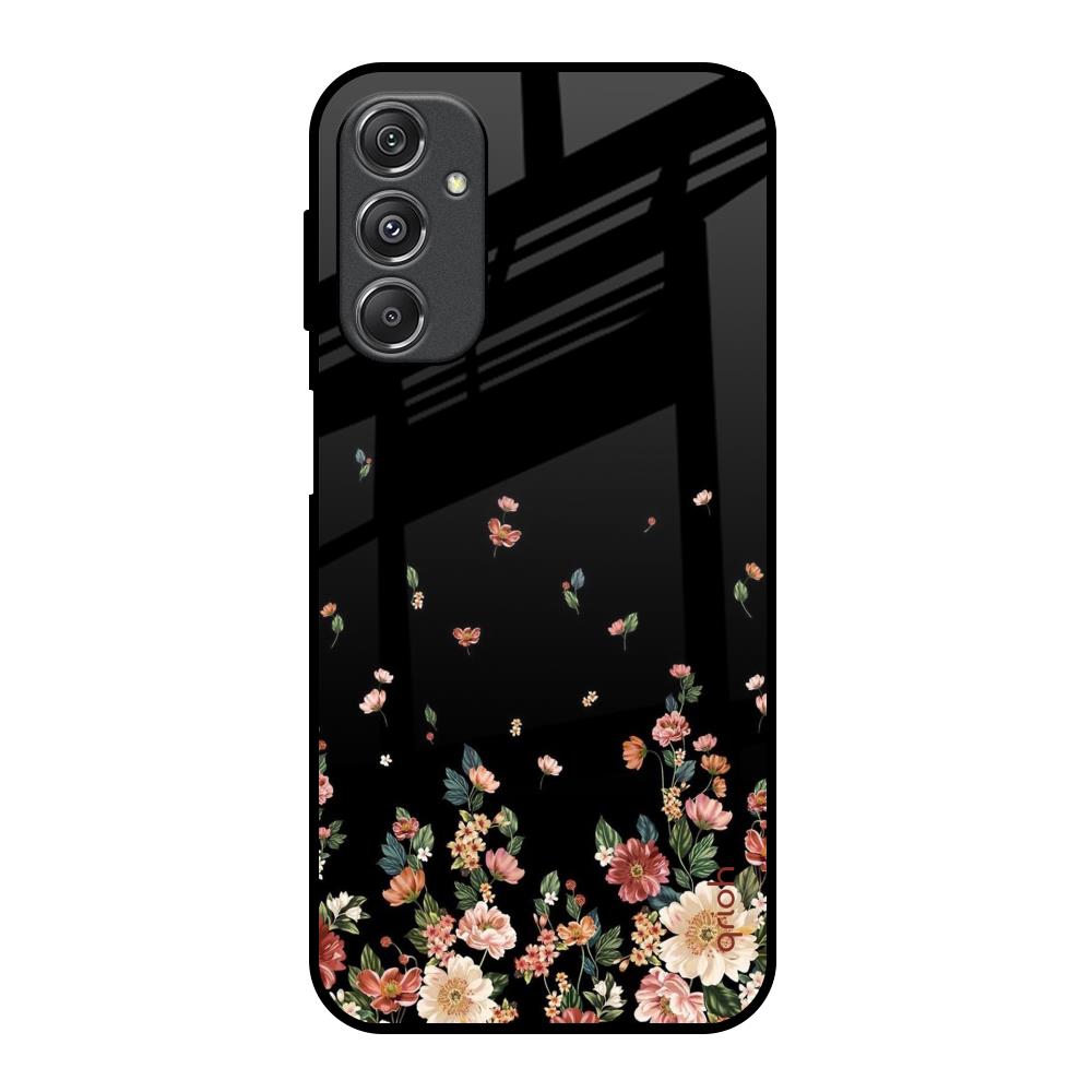 Floating Floral Print Samsung Galaxy M34 5G Glass Back Cover Online