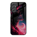 Moon Wolf Samsung Galaxy M34 5G Glass Back Cover Online
