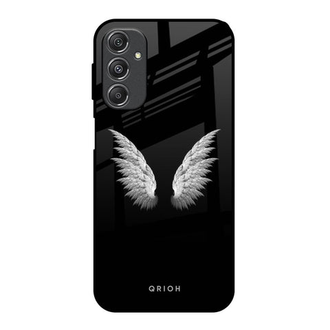 White Angel Wings Samsung Galaxy M34 5G Glass Back Cover Online