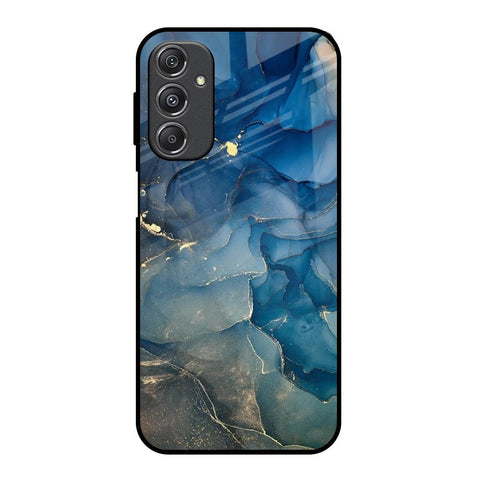 Blue Cool Marble Samsung Galaxy M34 5G Glass Back Cover Online