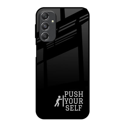 Push Your Self Samsung Galaxy M34 5G Glass Back Cover Online