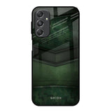 Green Leather Samsung Galaxy M34 5G Glass Back Cover Online