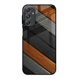 Tri Color Wood Samsung Galaxy M34 5G Glass Back Cover Online
