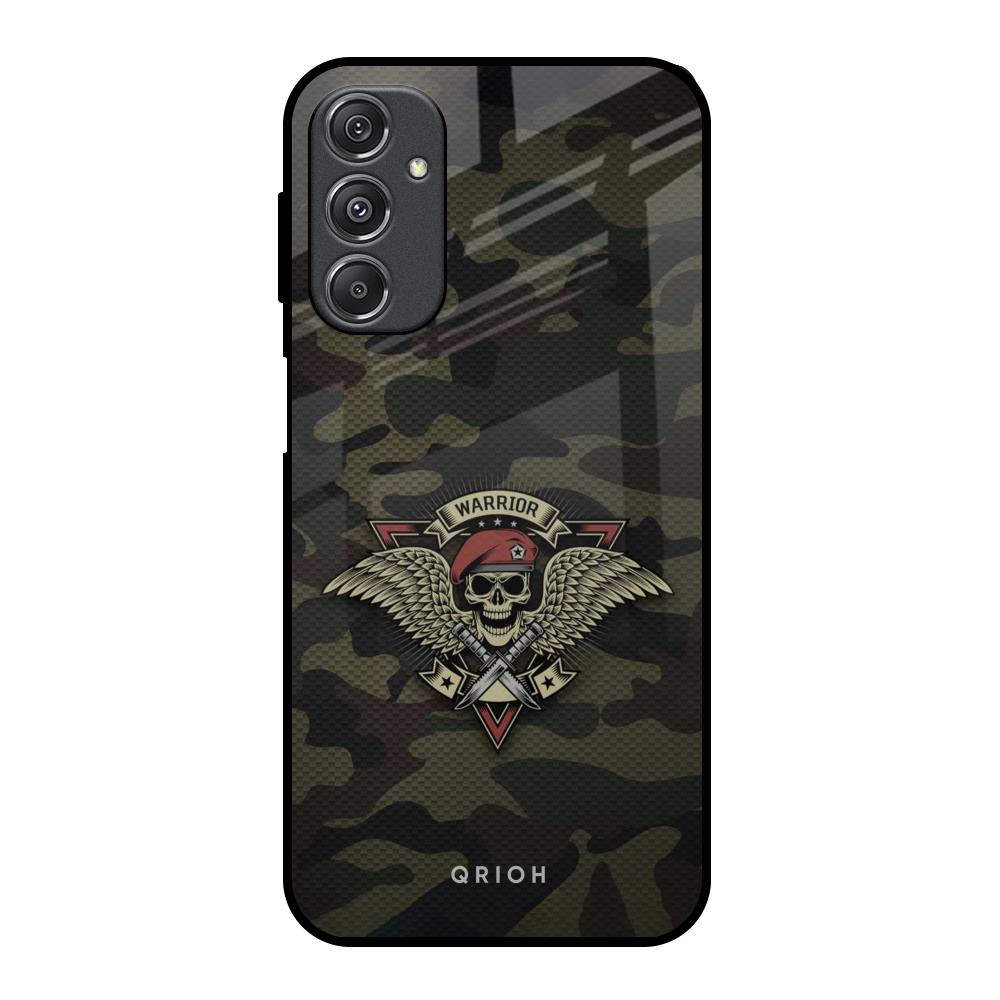 Army Warrior Samsung Galaxy M34 5G Glass Back Cover Online