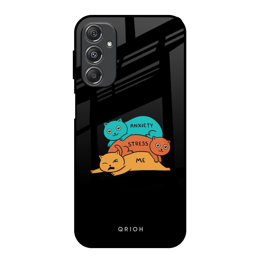 Anxiety Stress Samsung Galaxy M34 5G Glass Back Cover Online