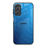Blue Wave Abstract Samsung Galaxy M34 5G Glass Back Cover Online