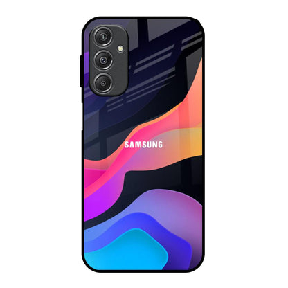 Colorful Fluid Samsung Galaxy M34 5G Glass Back Cover Online