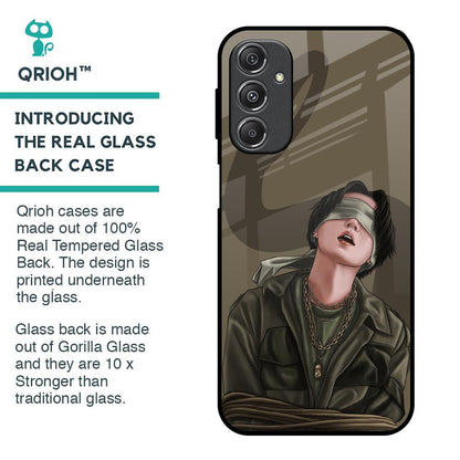 Blind Fold Glass Case for Samsung Galaxy M34 5G