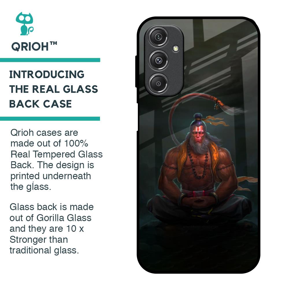 Lord Hanuman Animated Glass Case for Samsung Galaxy M34 5G