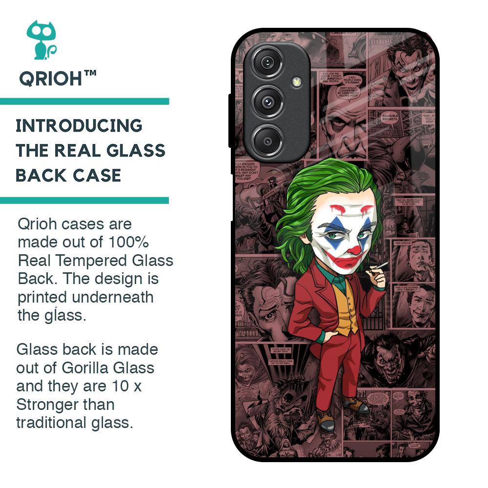 Joker Cartoon Glass Case for Samsung Galaxy M34 5G