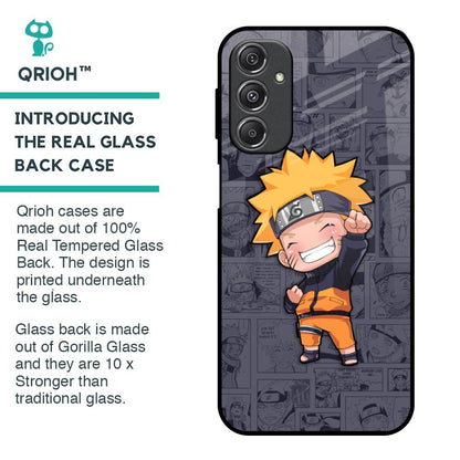 Orange Chubby Glass Case for Samsung Galaxy M34 5G