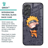 Orange Chubby Glass Case for Samsung Galaxy M34 5G