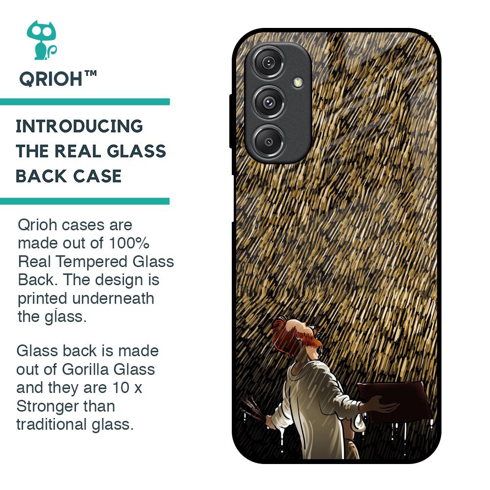 Rain Festival Glass Case for Samsung Galaxy M34 5G