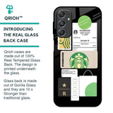 Coffee Latte Glass Case for Samsung Galaxy M34 5G