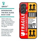 Handle With Care Glass Case for Samsung Galaxy M34 5G