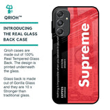 Supreme Ticket Glass Case for Samsung Galaxy M34 5G