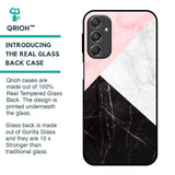 Marble Collage Art Glass Case For Samsung Galaxy M34 5G