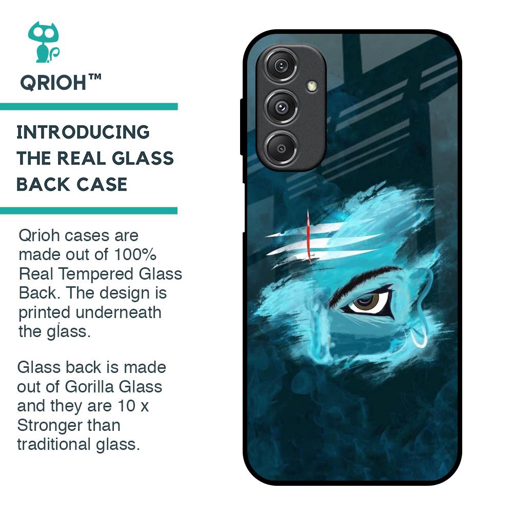 Power Of Trinetra Glass Case For Samsung Galaxy M34 5G