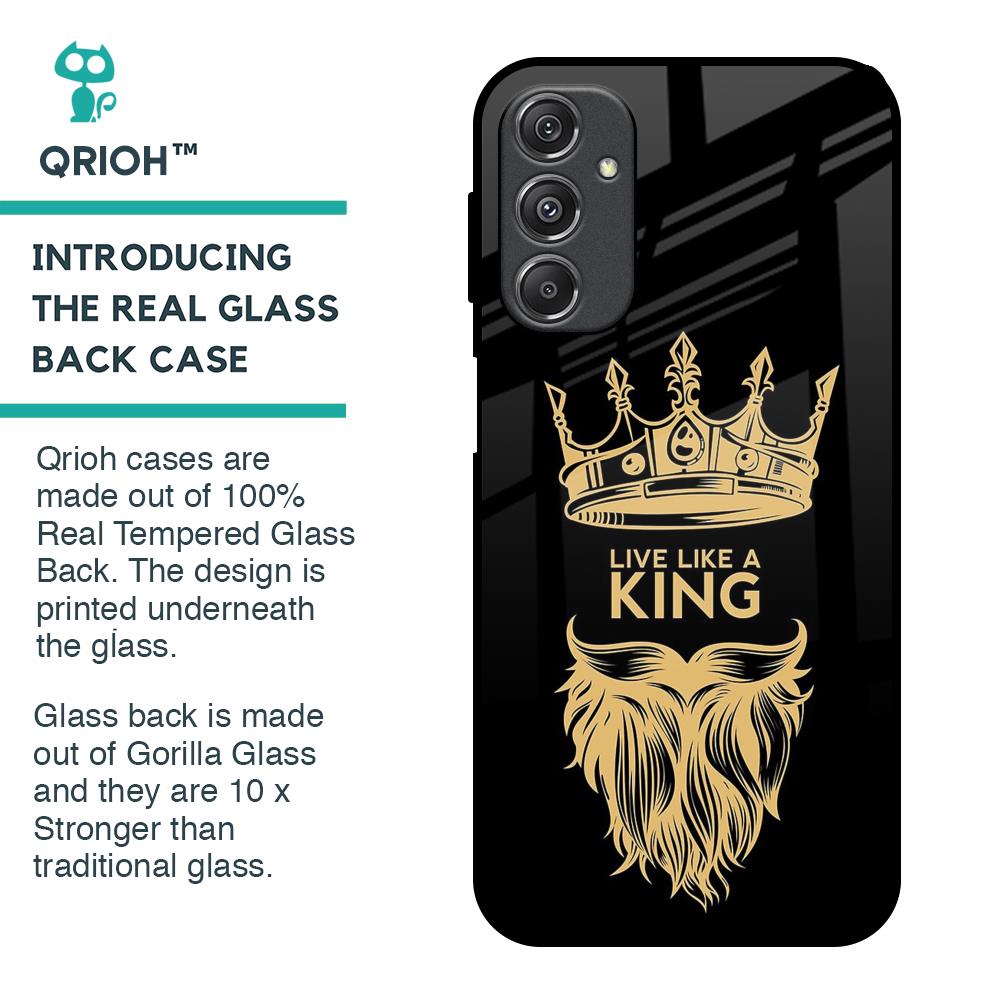 King Life Glass Case For Samsung Galaxy M34 5G