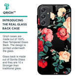 Floral Bunch Glass Case For Samsung Galaxy M34 5G