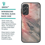 Pink And Grey Marble Glass Case For Samsung Galaxy M34 5G