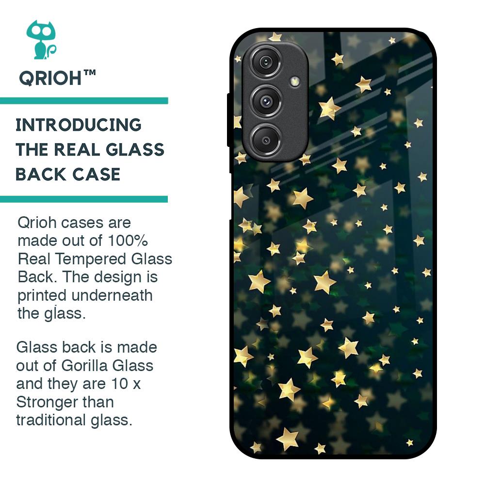 Dazzling Stars Glass Case For Samsung Galaxy M34 5G